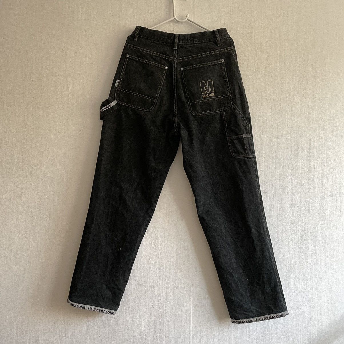 Japanese Brand Vintage Maurice Malone Rap Carpenter Jeans Size US 30 / EU 46 - 13 Thumbnail