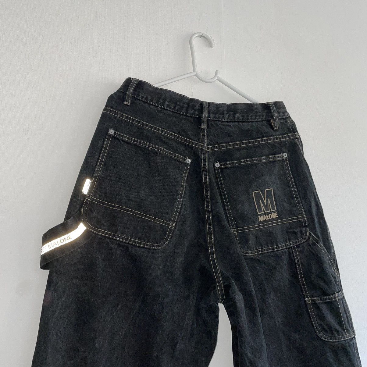 Japanese Brand Vintage Maurice Malone Rap Carpenter Jeans Size US 30 / EU 46 - 14 Thumbnail