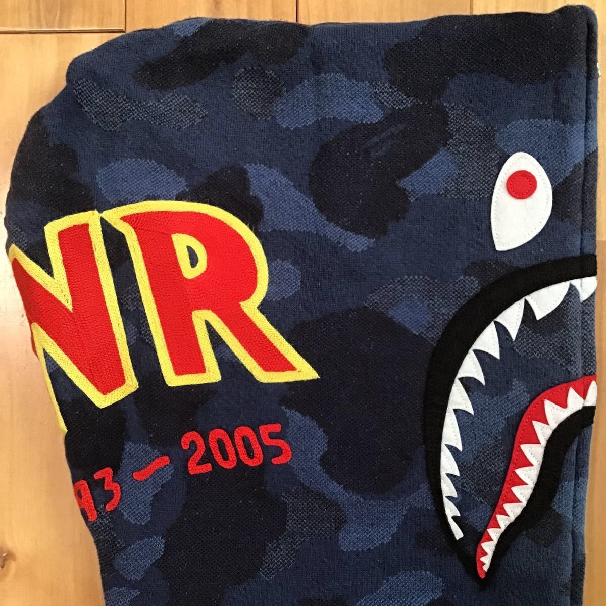 Bape BAPE Shark full zip hoodie jacquard blue camo a bathing ape Size US S / EU 44-46 / 1 - 4 Thumbnail