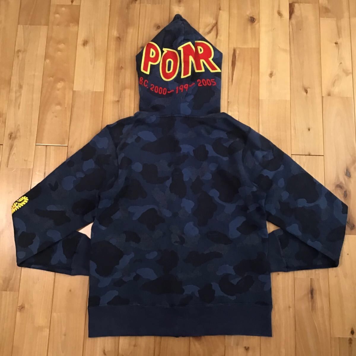Bape BAPE Shark full zip hoodie jacquard blue camo a bathing ape Size US S / EU 44-46 / 1 - 2 Thumbnail