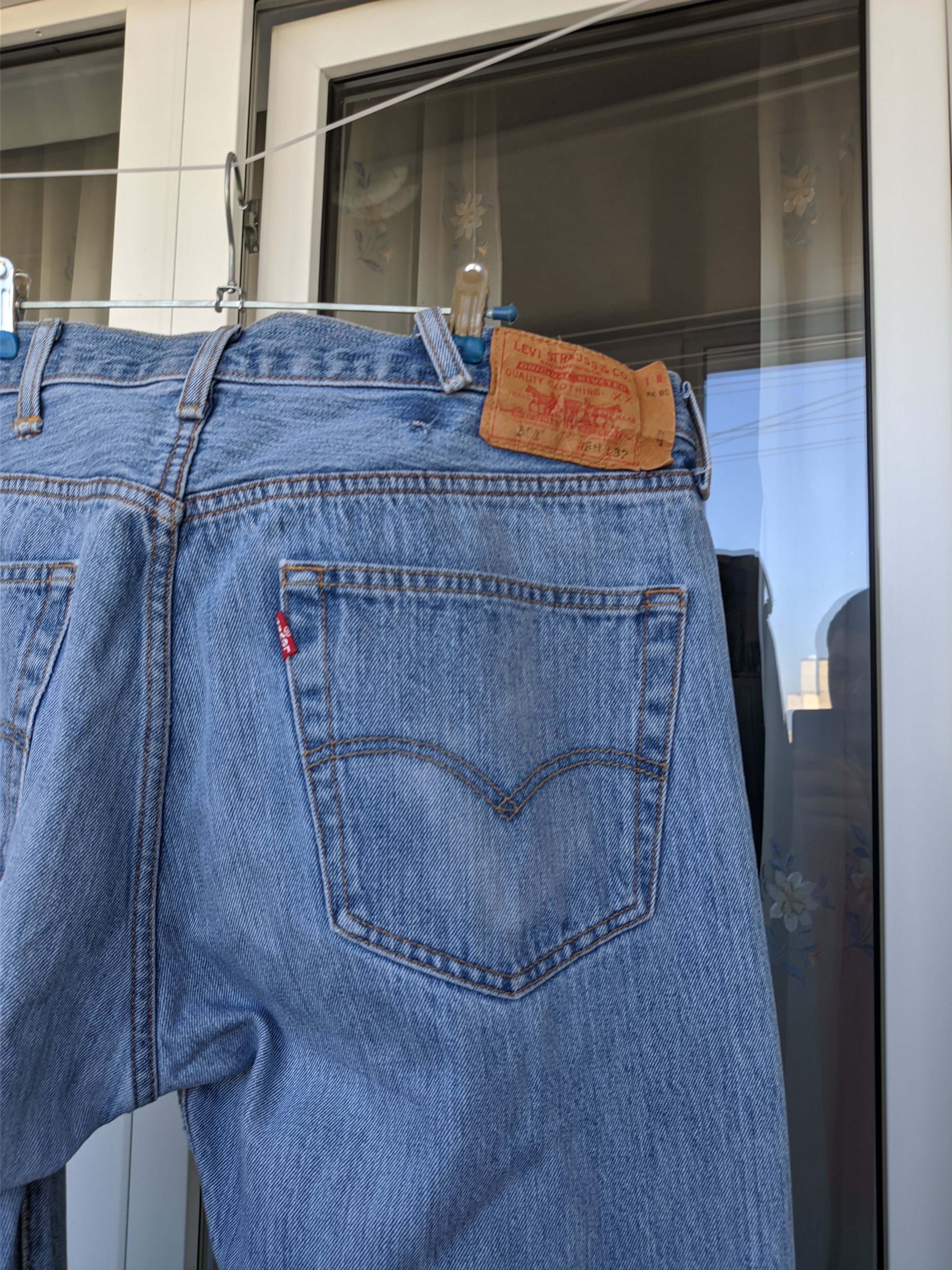 Levi's × Levi's Vintage Clothing × Vintage Vintage Levi's 501 Blue Distressed Denim Pant Size US 38 / EU 54 - 8 Thumbnail