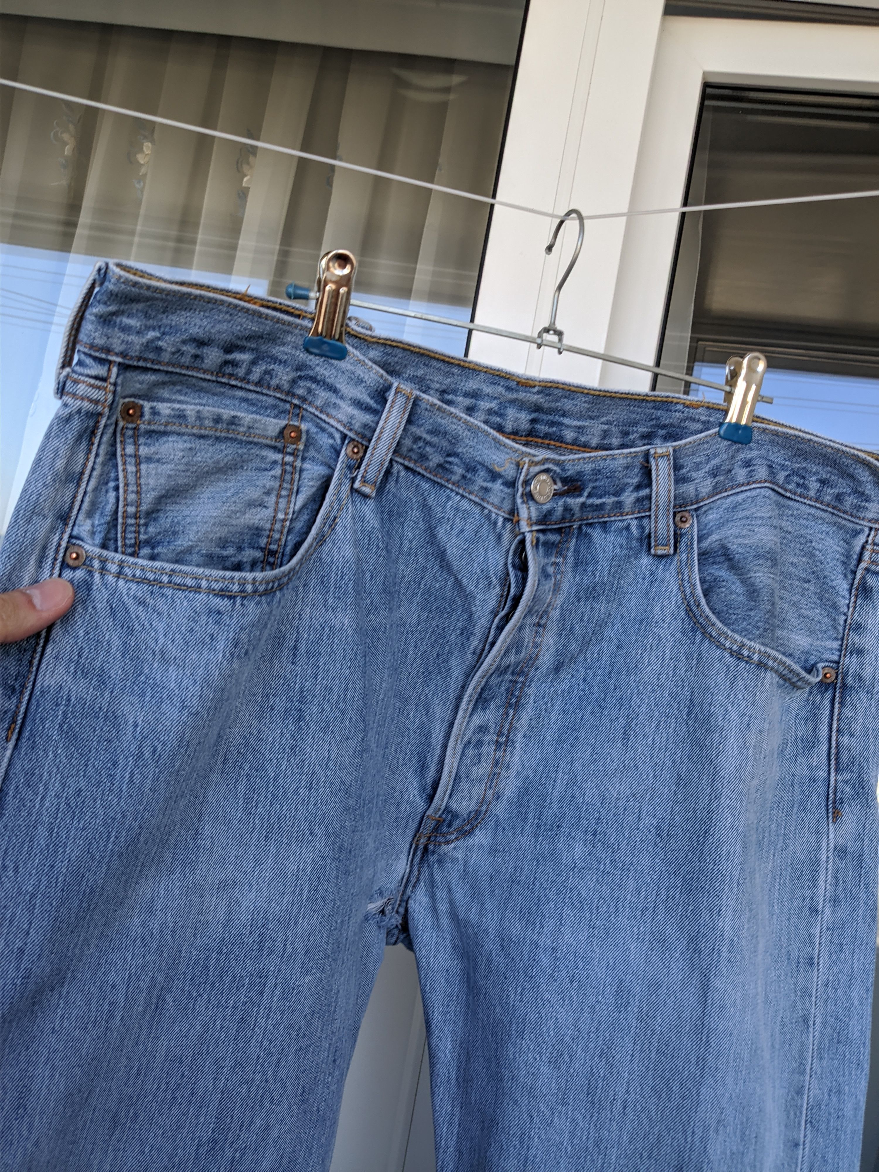 Levi's × Levi's Vintage Clothing × Vintage Vintage Levi's 501 Blue Distressed Denim Pant Size US 38 / EU 54 - 6 Thumbnail