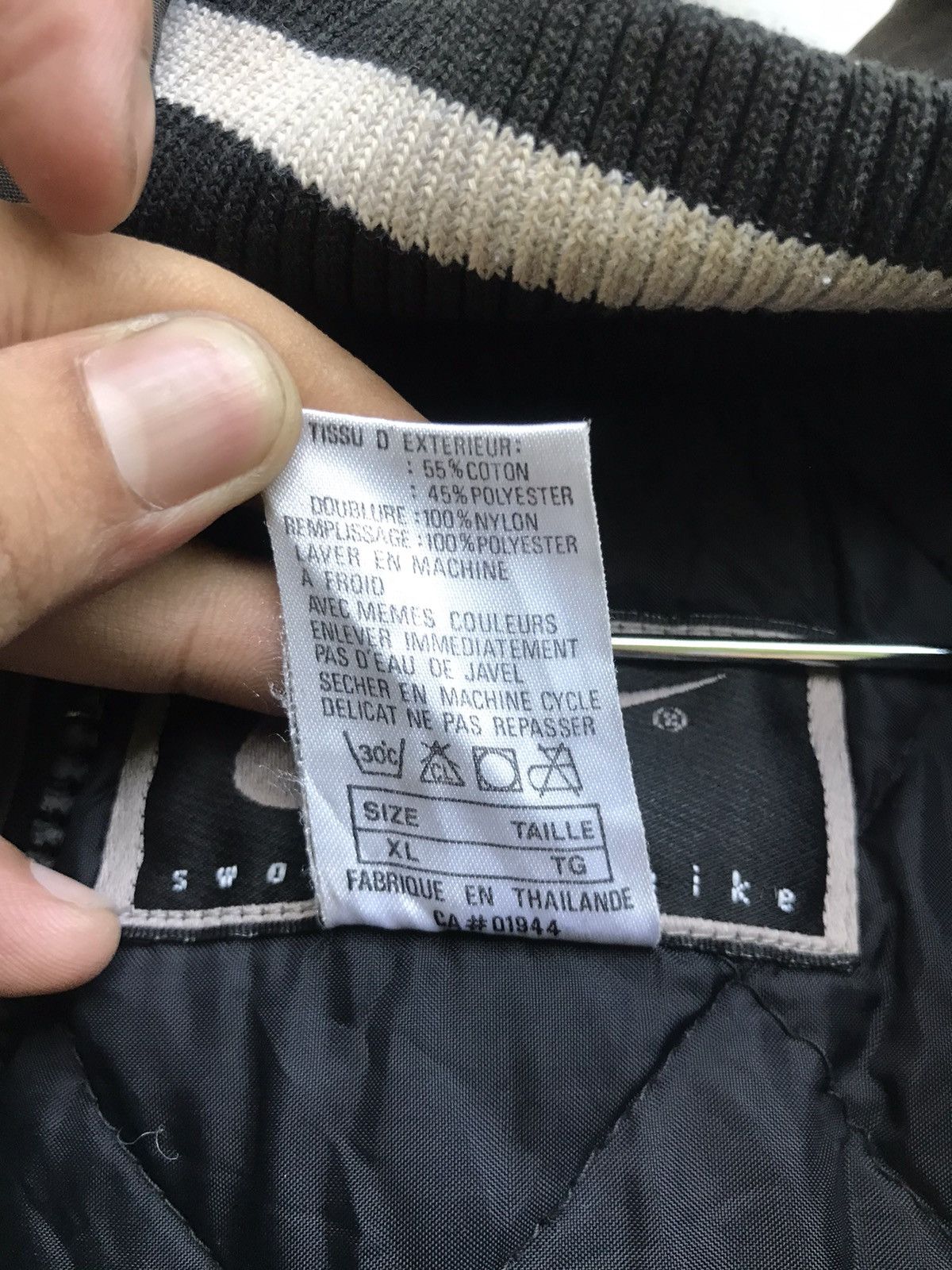 Nike × Vintage Vintage Swoosh by Nike Big Logo Embroidered Hoodie Jacket Size US XL / EU 56 / 4 - 17 Thumbnail