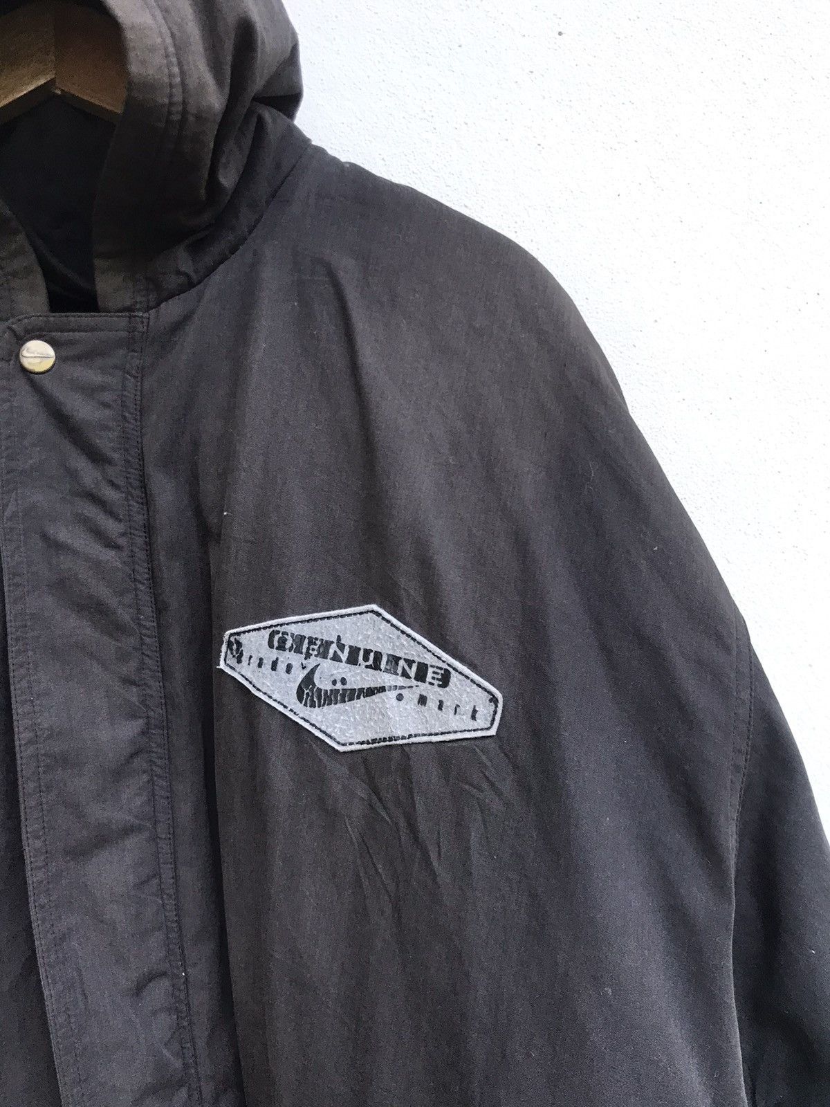 Nike × Vintage Vintage Swoosh by Nike Big Logo Embroidered Hoodie Jacket Size US XL / EU 56 / 4 - 6 Thumbnail