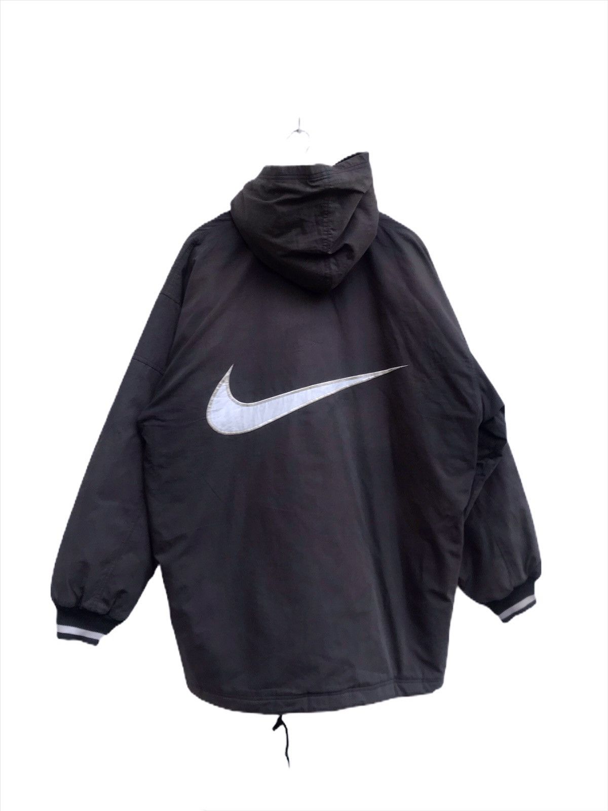 Nike × Vintage Vintage Swoosh by Nike Big Logo Embroidered Hoodie Jacket Size US XL / EU 56 / 4 - 1 Thumbnail
