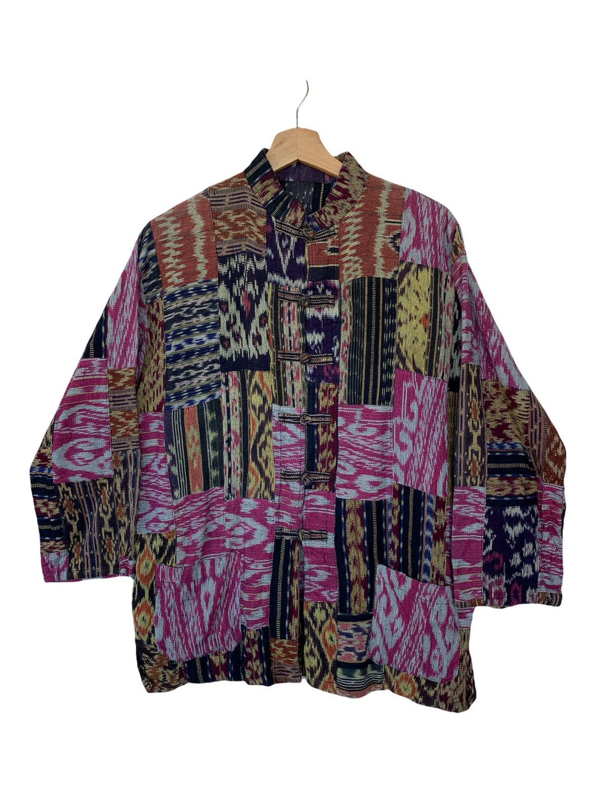 Vintage Japanese Brand Patch Work Multicolor Design Ja