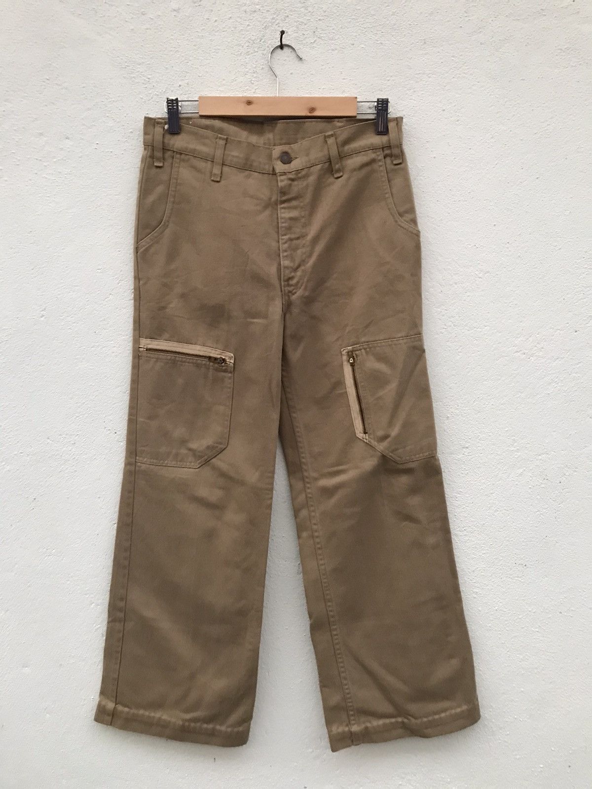 image of Levis x Levis Vintage Clothing Vintage 70's Levi’S 609 Side Zipper Pocket Trousers in Fiest (Size 3