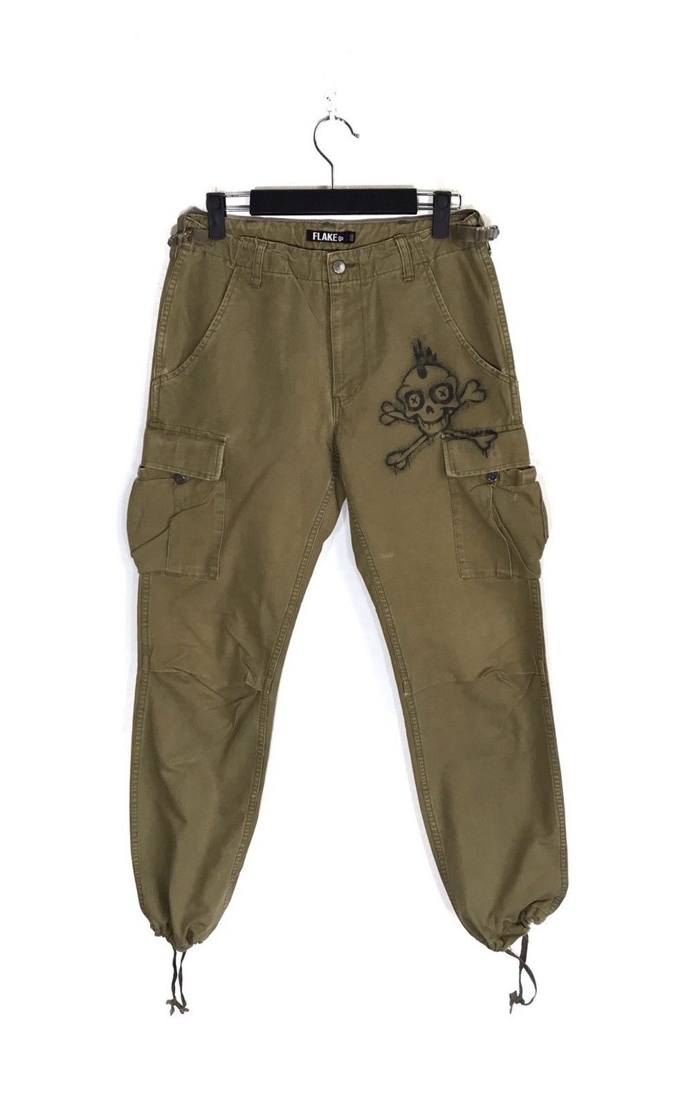 Japanese Brand × Seditionaries Made In Japan Flake Parachute Punk Style Cargo Pants Size US 29 - 2 Thumbnail