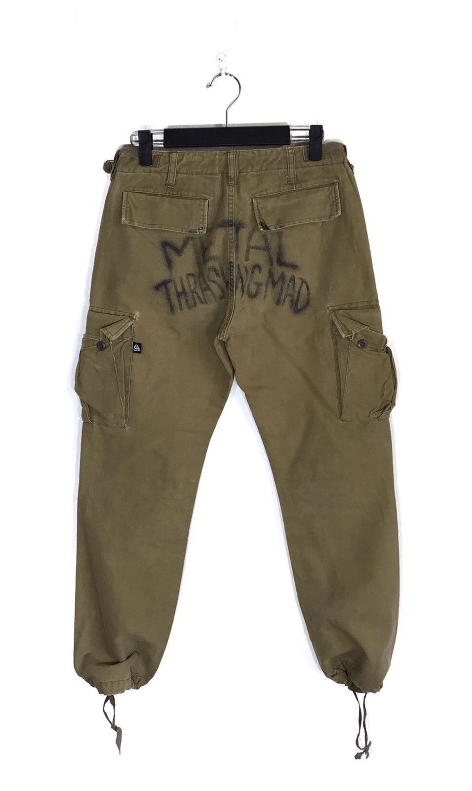 Japanese Brand × Seditionaries Made In Japan Flake Parachute Punk Style Cargo Pants Size US 29 - 3 Thumbnail