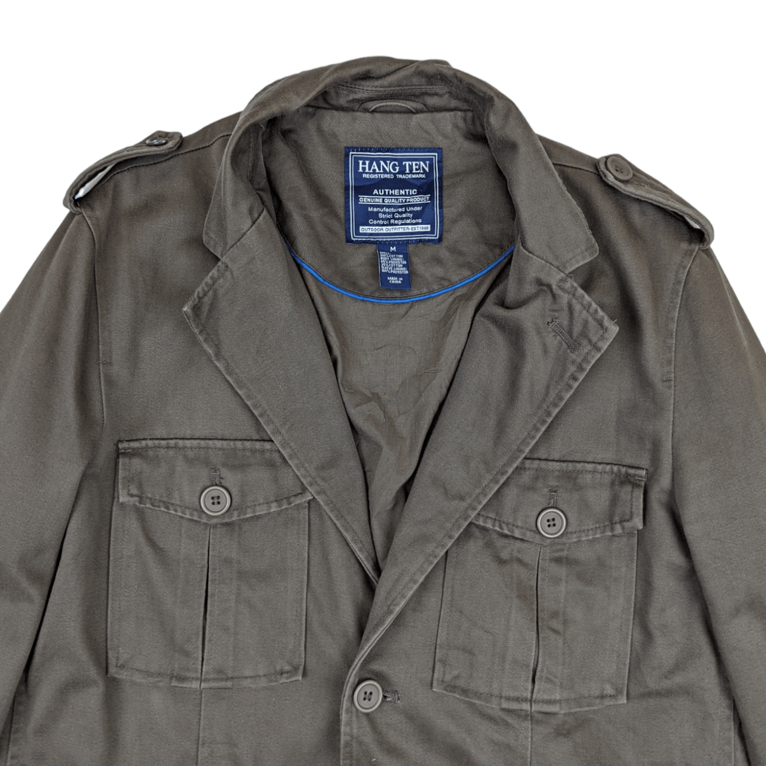 Hang Ten Vintage HANG TEN Military Trench Coat Blazer Style Size US M / EU 48-50 / 2 - 4 Thumbnail
