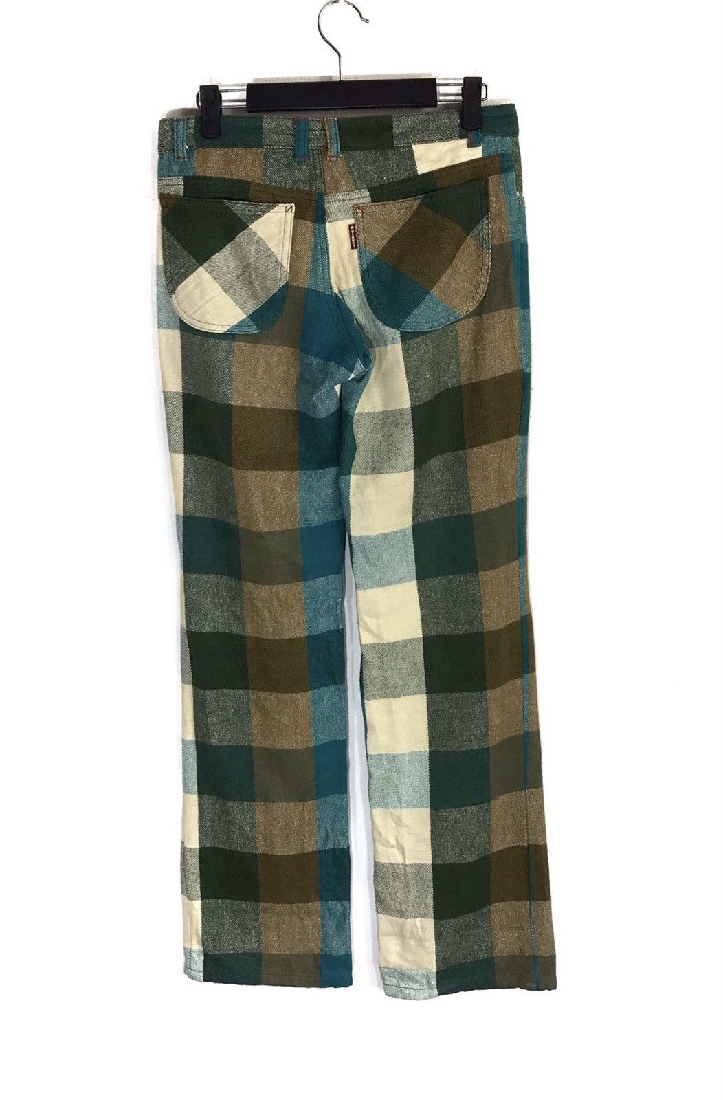 Japanese Brand Made In Japan P Ticket Green Tartan Jeans Size US 30 / EU 46 - 6 Thumbnail