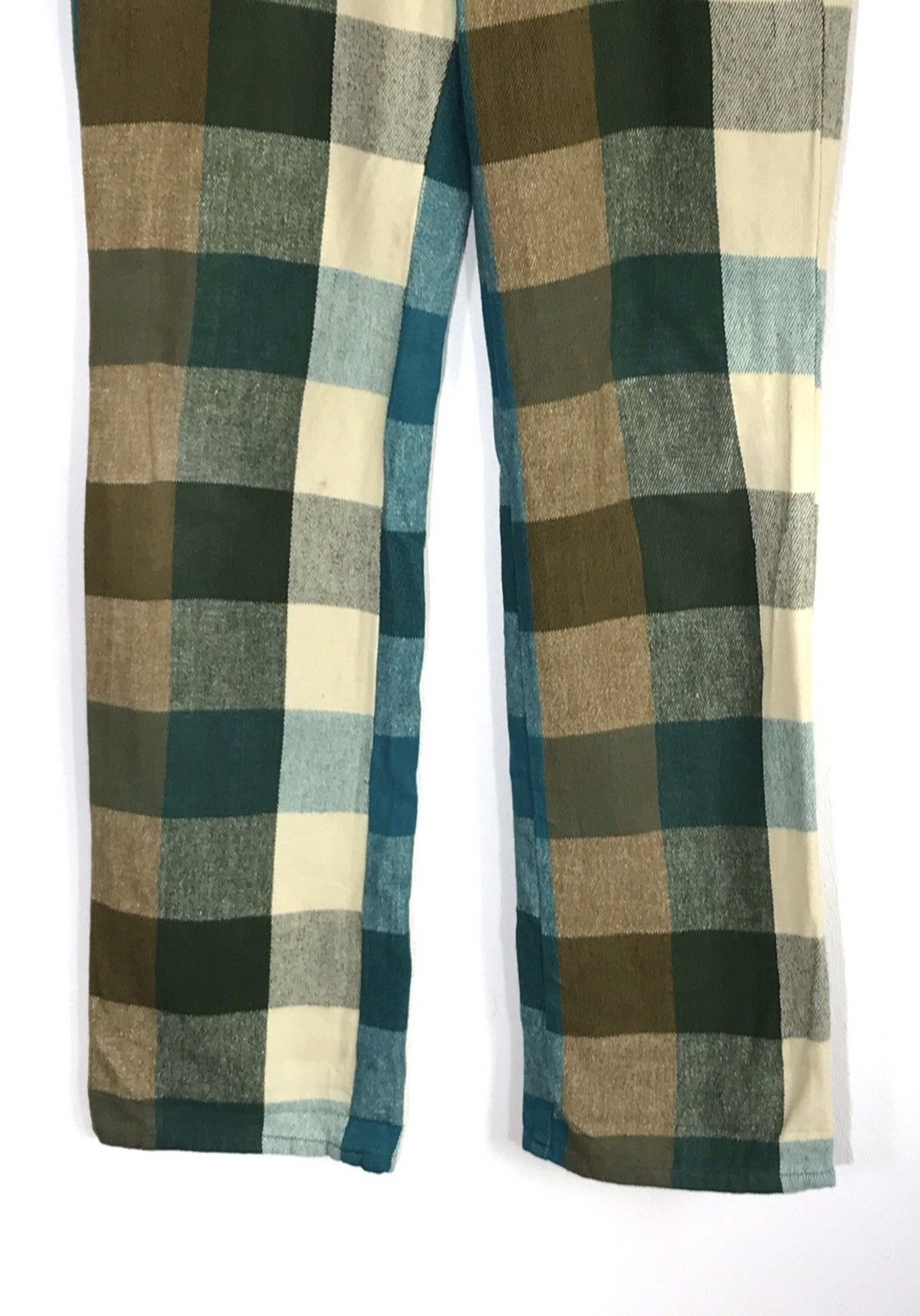 Japanese Brand Made In Japan P Ticket Green Tartan Jeans Size US 30 / EU 46 - 3 Thumbnail