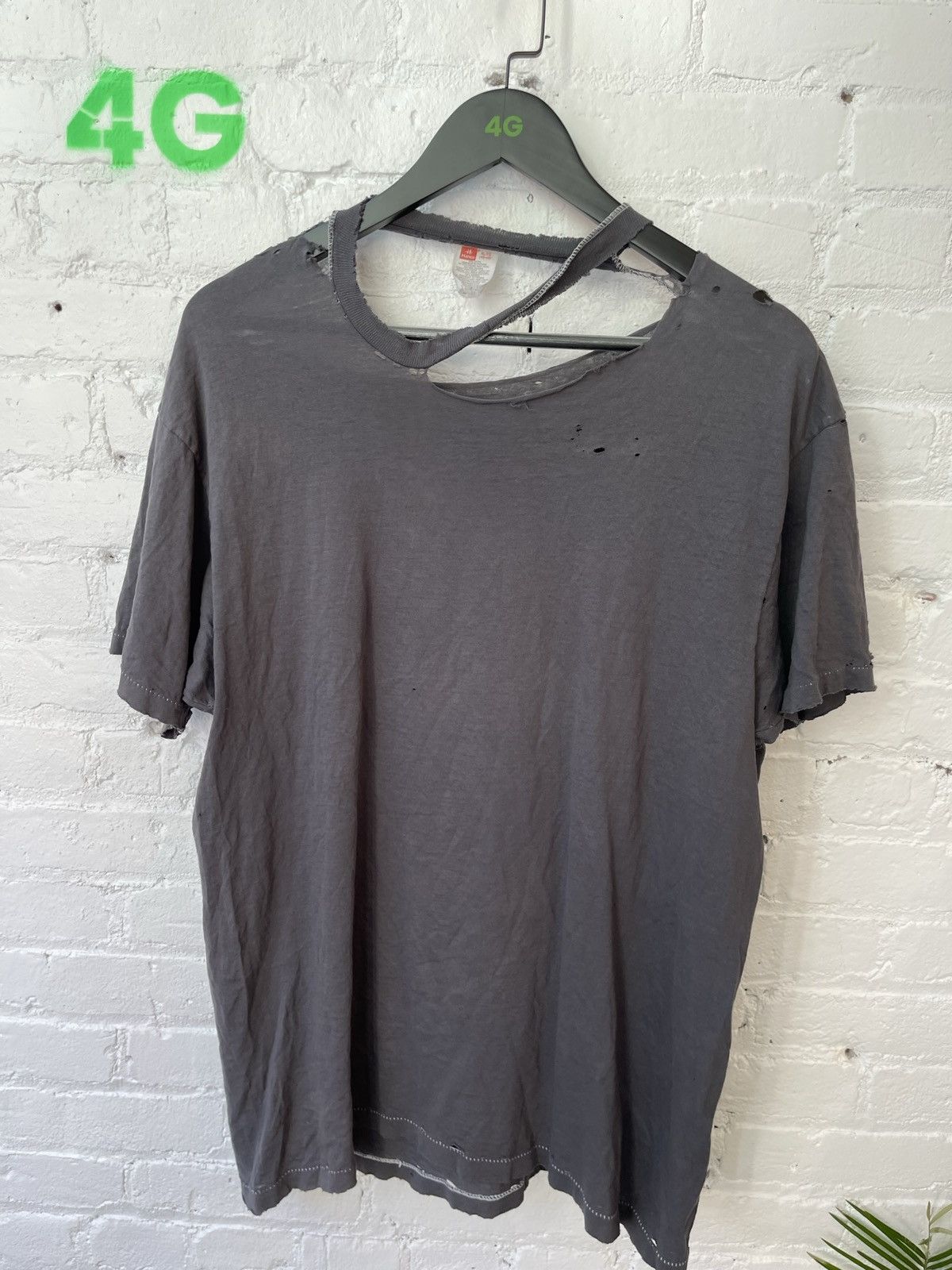 Vintage Vintage THRASHED Single Stitch Thin Shear XL Size US XL / EU 56 / 4 - 2 Thumbnail