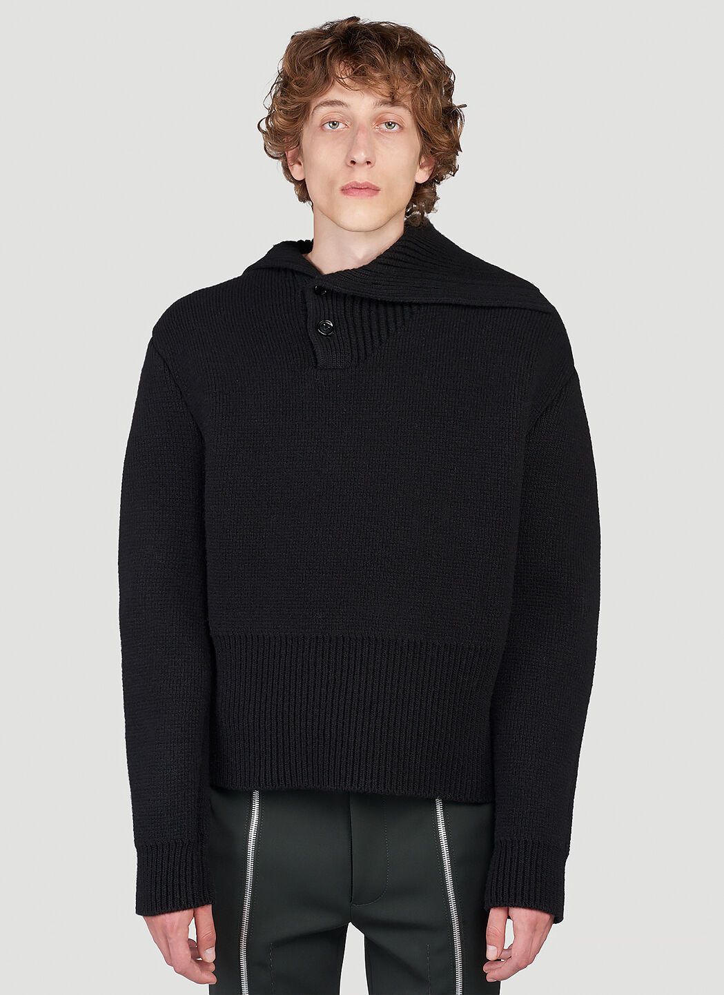 定価22万】ボッテガヴェネタ CREW-NECK SWEATER ネロ M 【公式通販】