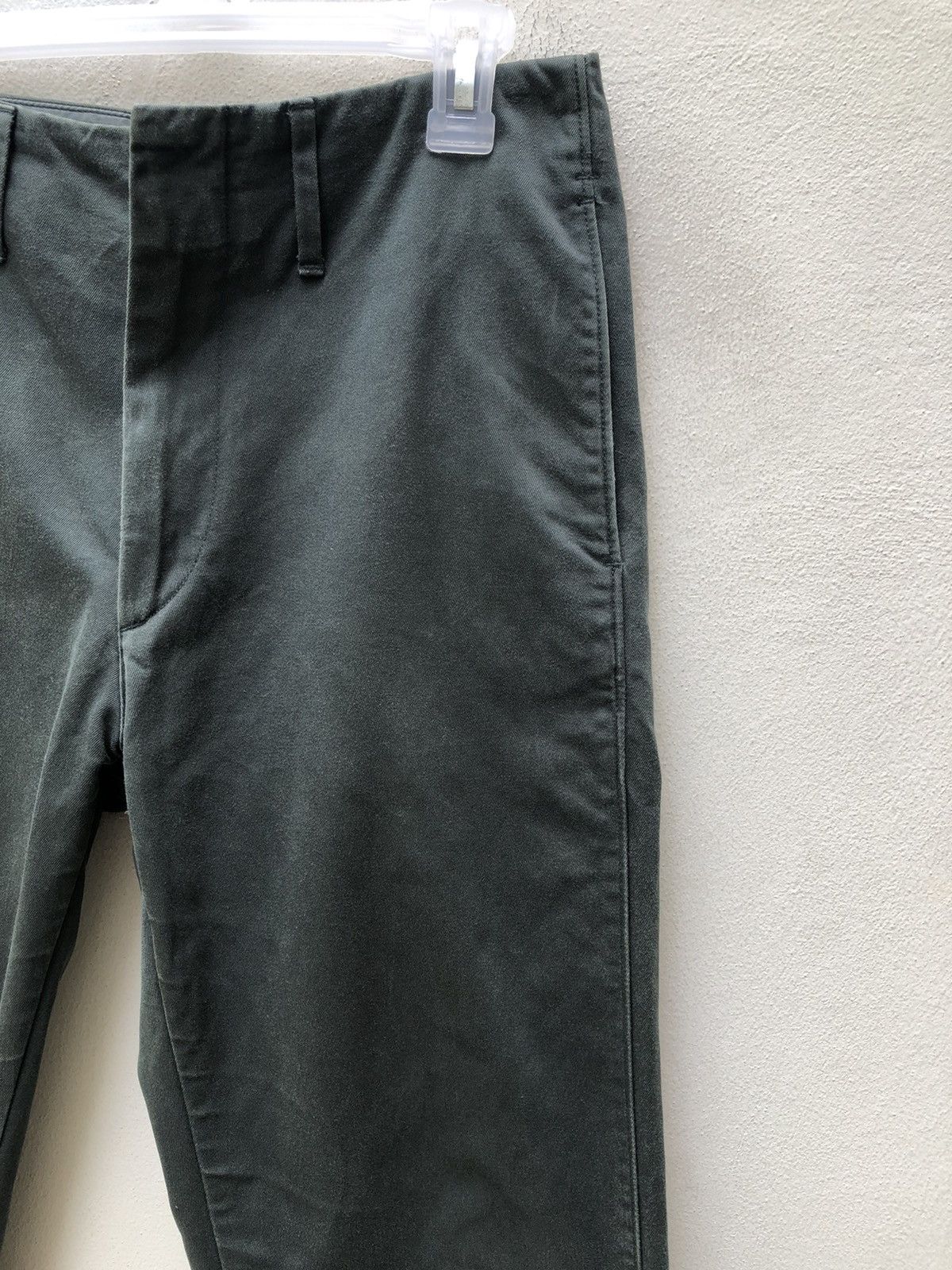 Lemaire Lemaire X Uniqlo Sun Fade Green Chinos Trouser Pant Cropped Size US 29 - 12 Thumbnail