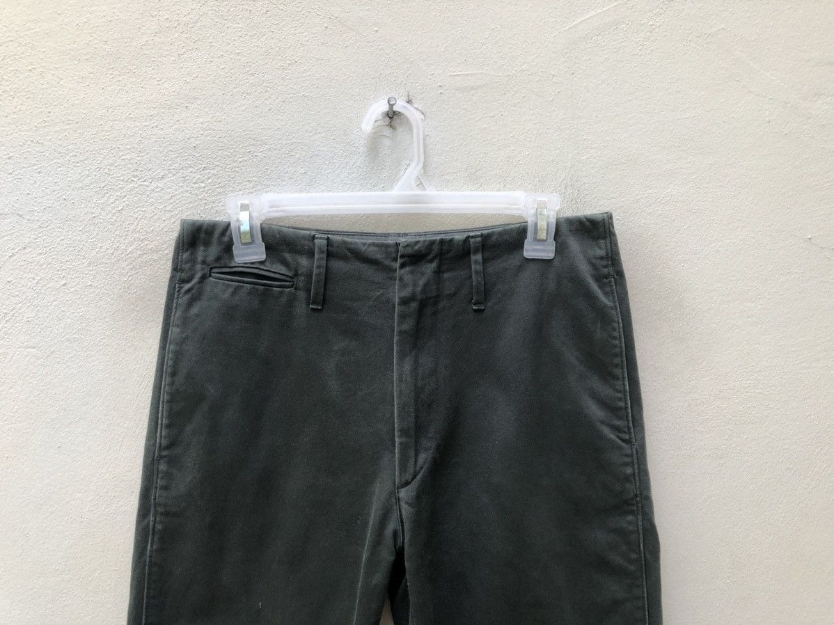 Lemaire Lemaire X Uniqlo Sun Fade Green Chinos Trouser Pant Cropped Size US 29 - 7 Thumbnail