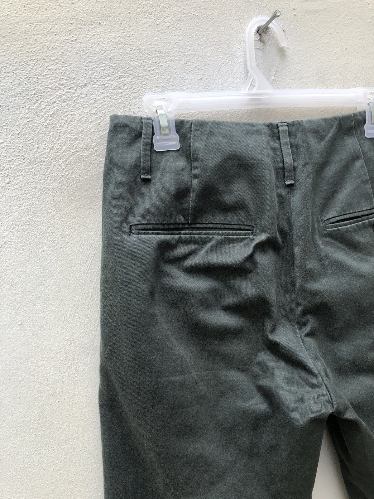 Lemaire Lemaire X Uniqlo Sun Fade Green Chinos Trouser Pant Cropped Size US 29 - 16 Thumbnail
