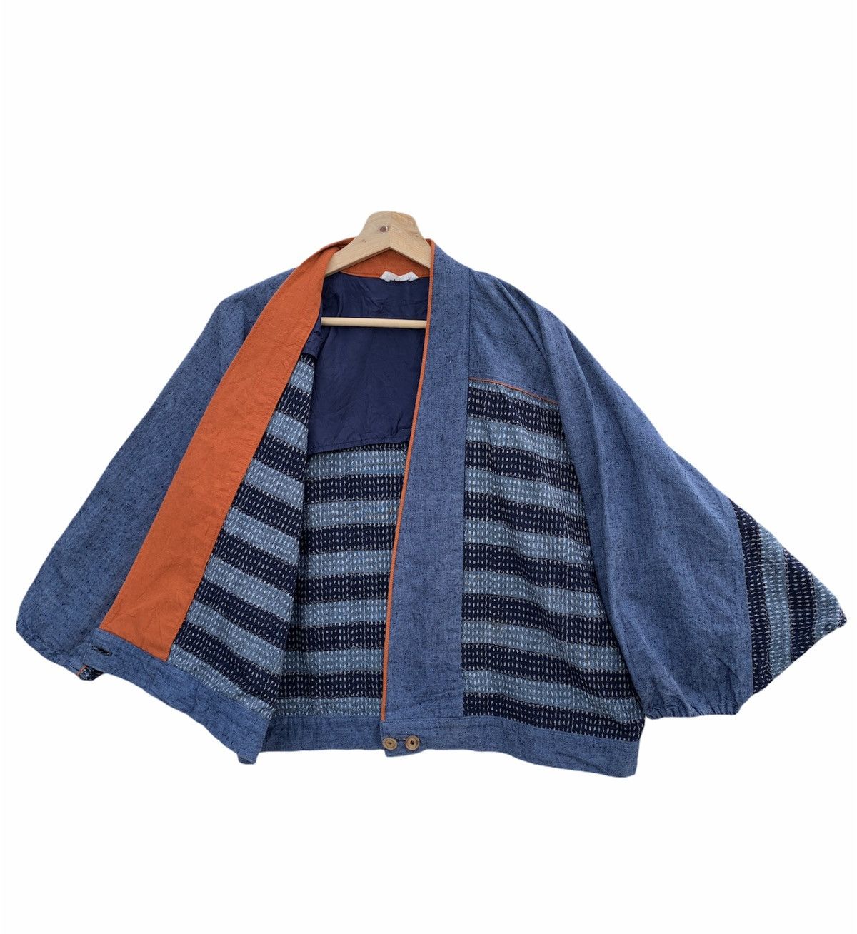Indigo × Japanese Brand 🔥Vintage Kimono Indigo Overdyed Japanese Traditional Size US M / EU 48-50 / 2 - 5 Thumbnail