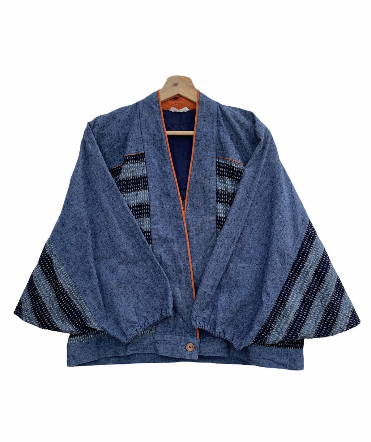 Indigo × Japanese Brand 🔥Vintage Kimono Indigo Overdyed Japanese Traditional Size US M / EU 48-50 / 2 - 4 Thumbnail