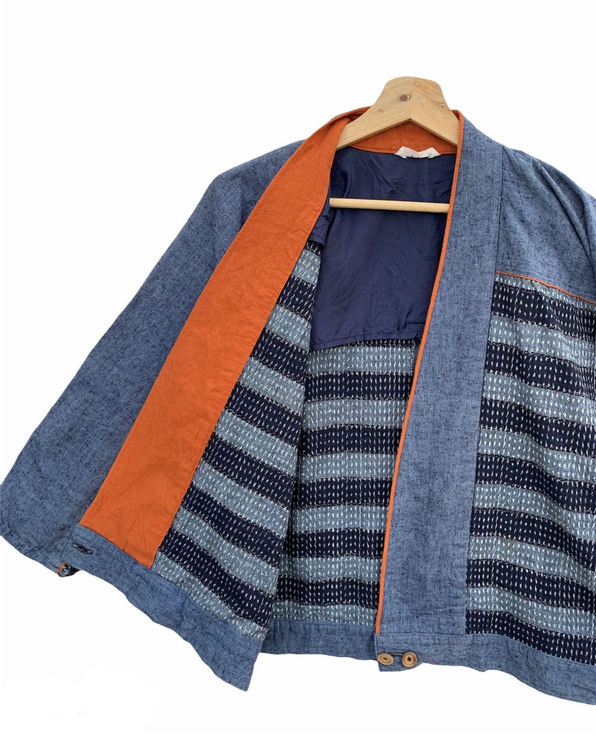 Indigo × Japanese Brand 🔥Vintage Kimono Indigo Overdyed Japanese Traditional Size US M / EU 48-50 / 2 - 6 Thumbnail