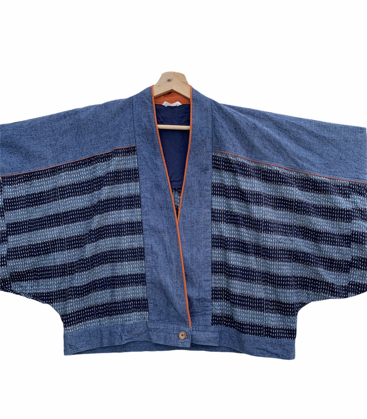 Indigo × Japanese Brand 🔥Vintage Kimono Indigo Overdyed Japanese Traditional Size US M / EU 48-50 / 2 - 7 Thumbnail