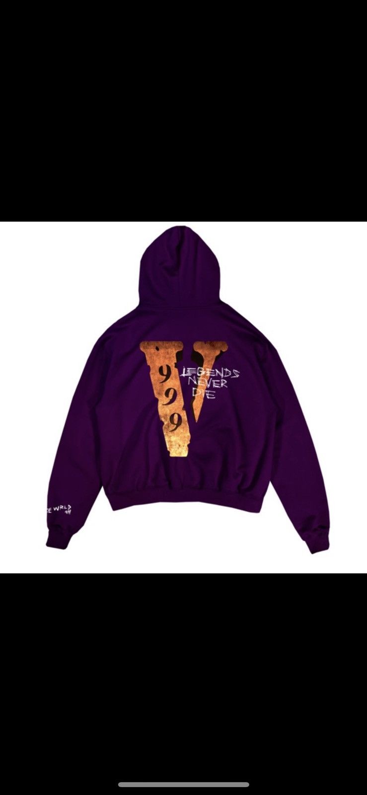 Juice wrld x vlone purple hoodie sale