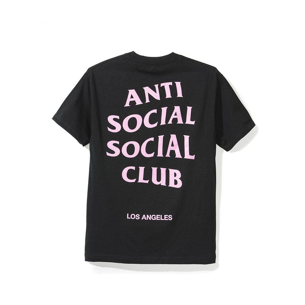 Anti Social Social Club DS ASSC Pink logo Los Angeles LA city black Tee Supreme Size US S / EU 44-46 / 1 - 4 Thumbnail