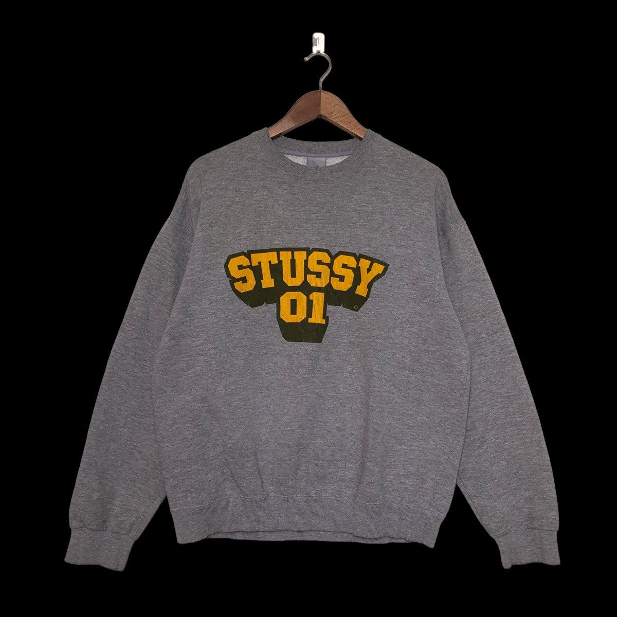 Stussy × Vintage 🔥Steals🔥STUSSY 01 Rare Og Design Crewneck Sweatshirt Size US L / EU 52-54 / 3 - 1 Thumbnail