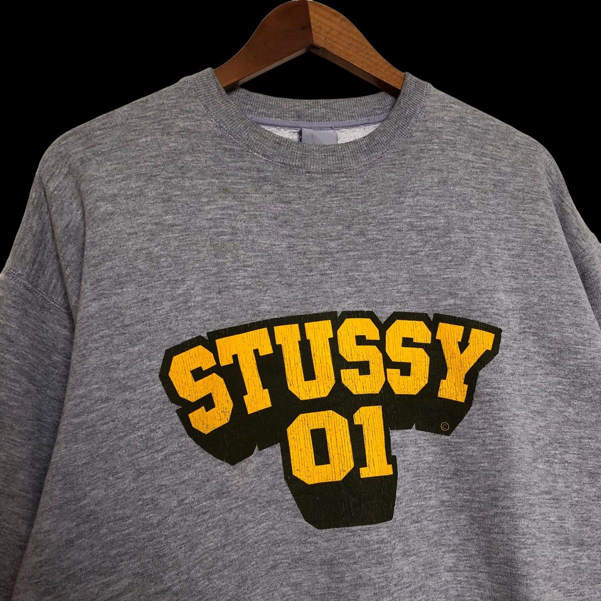 Stussy × Vintage 🔥Steals🔥STUSSY 01 Rare Og Design Crewneck Sweatshirt Size US L / EU 52-54 / 3 - 4 Thumbnail