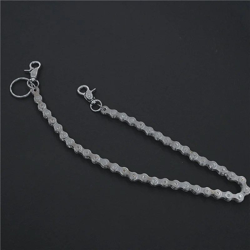 Jewelry Punk Rock Unique Metal Minimalist Bicycle Chain Keychains Size ONE SIZE - 4 Thumbnail