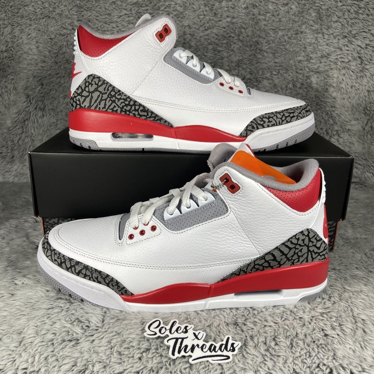 Jordan Brand Air Jordan 3 Retro 'Fire Red' (2022) Men's Sneakers Size 9.5 Size US 9.5 / EU 42-43 - 1 Thumbnail
