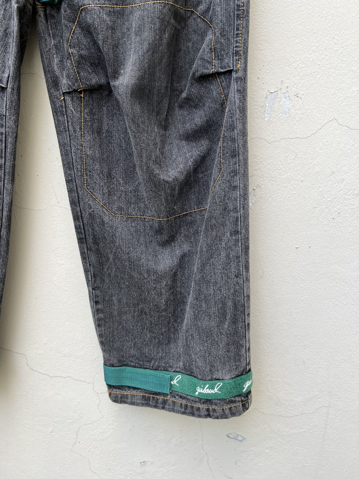 Marithe + Francois Girbaud Vintage MFG Green Strap Bondage Cargo Denim Trouser Size US 36 / EU 52 - 9 Thumbnail