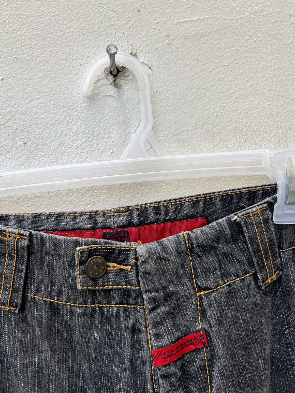 Marithe + Francois Girbaud Vintage MFG Green Strap Bondage Cargo Denim Trouser Size US 36 / EU 52 - 5 Thumbnail