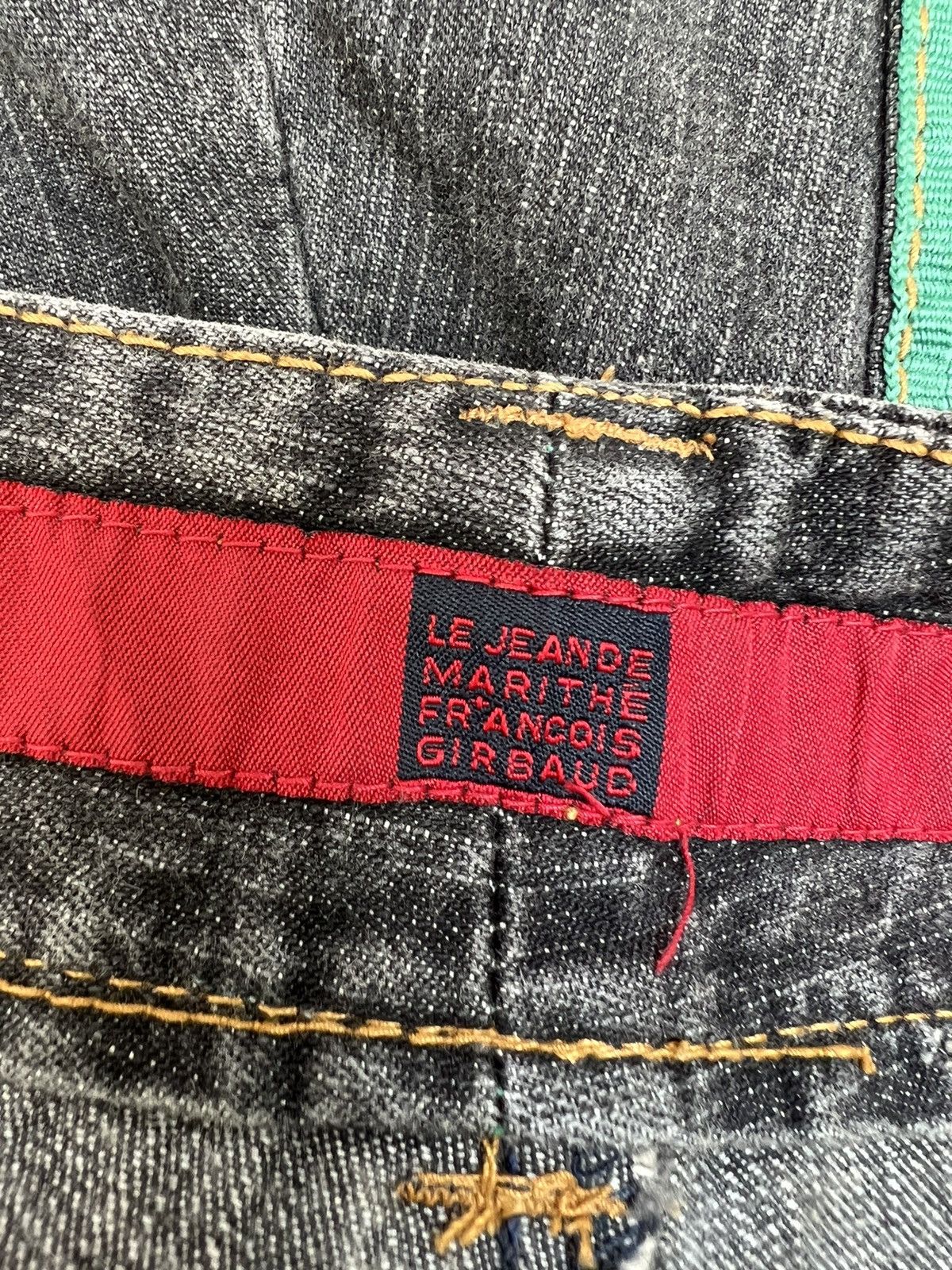 Marithe + Francois Girbaud Vintage MFG Green Strap Bondage Cargo Denim Trouser Size US 36 / EU 52 - 16 Thumbnail