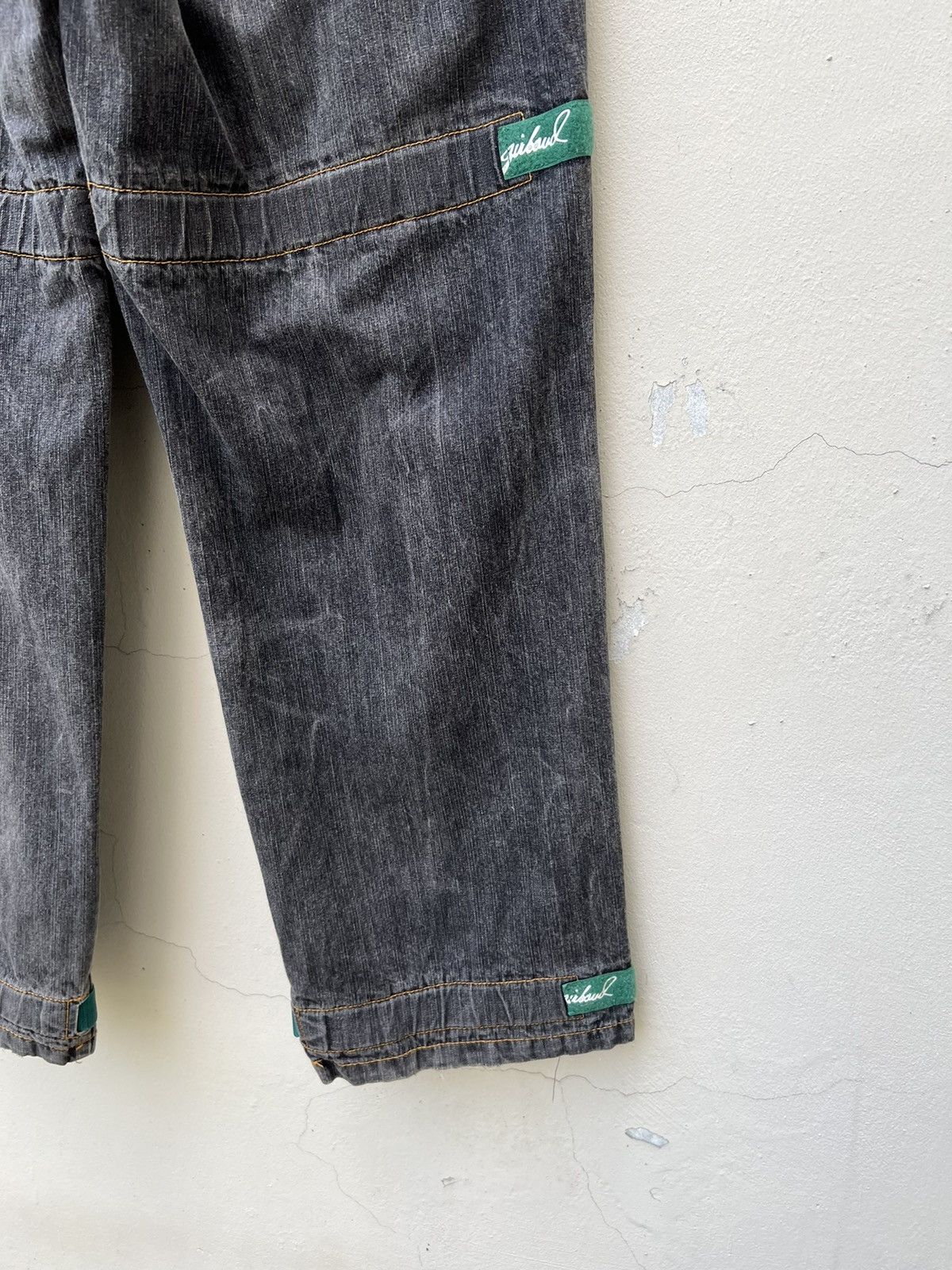 Marithe + Francois Girbaud Vintage MFG Green Strap Bondage Cargo Denim Trouser Size US 36 / EU 52 - 15 Thumbnail
