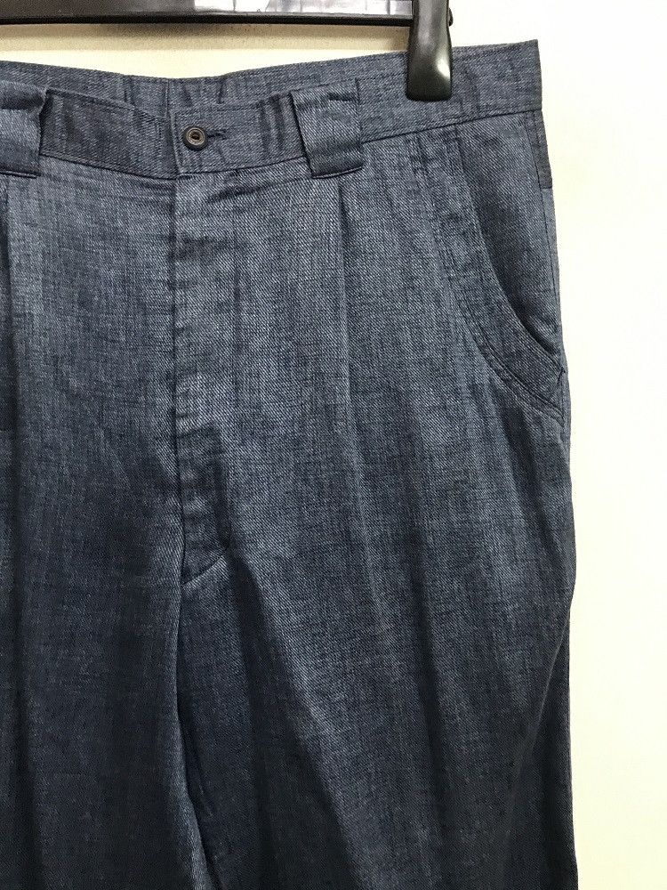 Designer × Hardy Amies HARDY AMIES SPORT Japan Linen Baggy Wide Trouser Pant Size US 36 / EU 52 - 3 Thumbnail