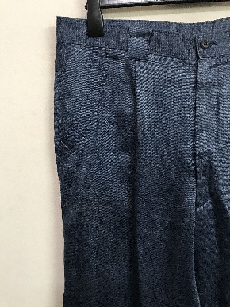 Designer × Hardy Amies HARDY AMIES SPORT Japan Linen Baggy Wide Trouser Pant Size US 36 / EU 52 - 2 Thumbnail
