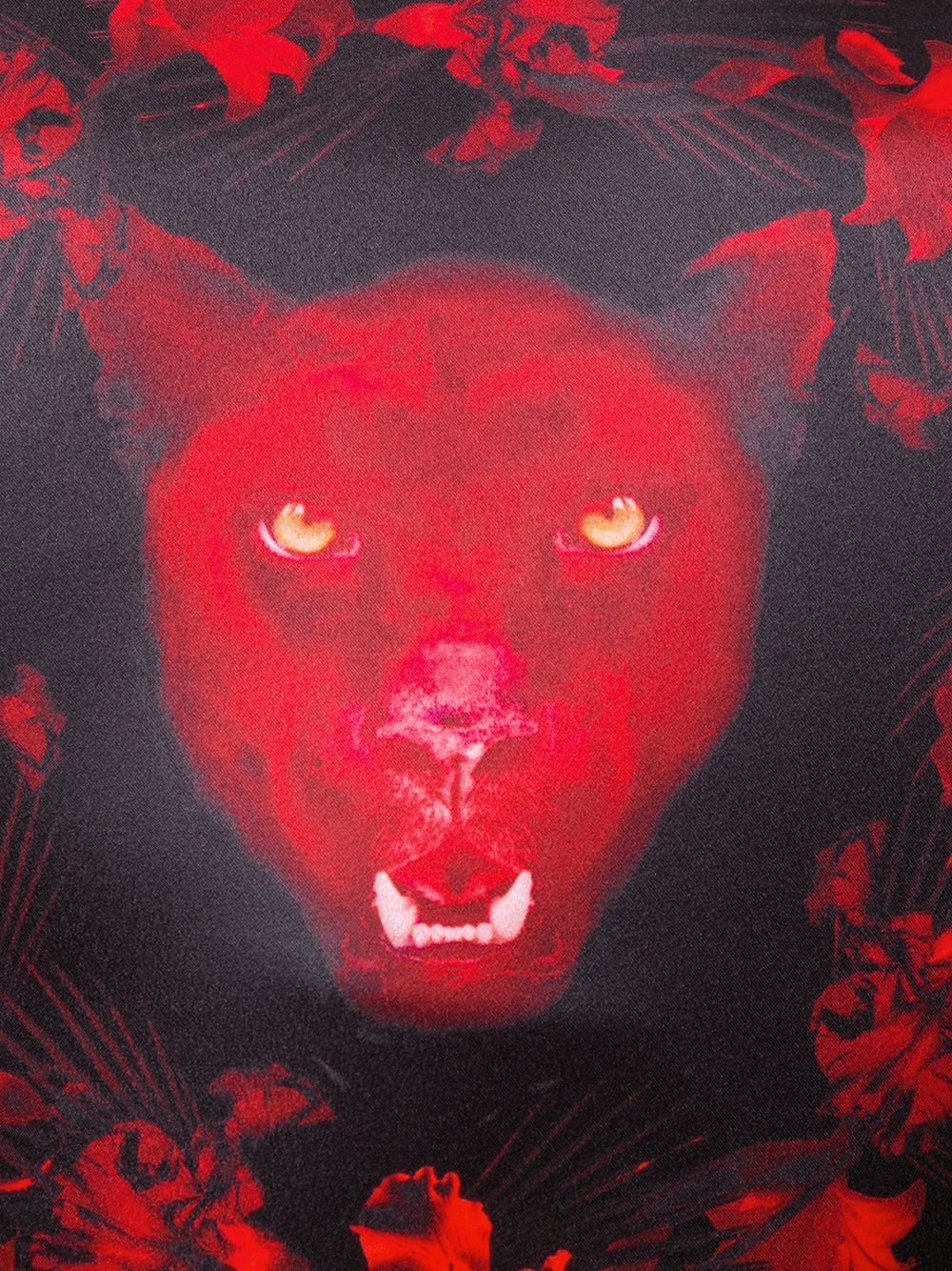 Givenchy $1350 Givenchy Black Satin Panther Floral Bambi Sweatshirt Size US S / EU 44-46 / 1 - 5 Thumbnail