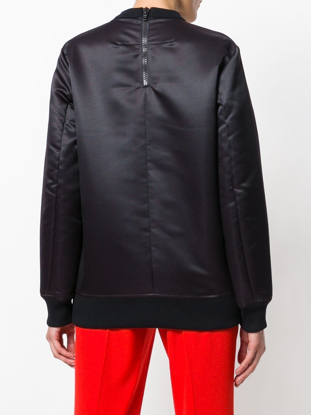 Givenchy $1350 Givenchy Black Satin Panther Floral Bambi Sweatshirt Size US S / EU 44-46 / 1 - 3 Thumbnail