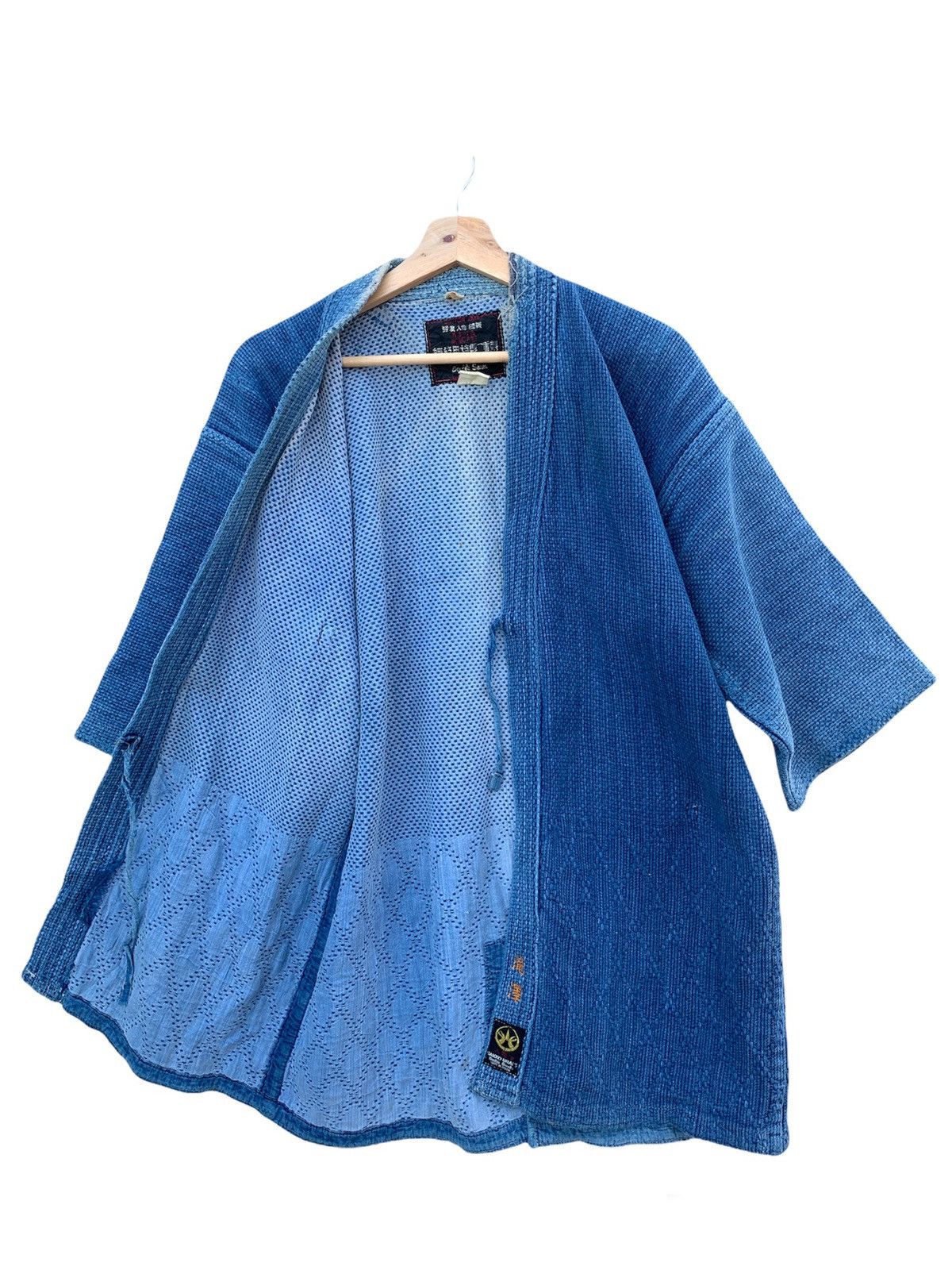 Indigo 🔥Vintage Japanese Brand Indigo Wash Kimono Size US M / EU 48-50 / 2 - 2 Thumbnail