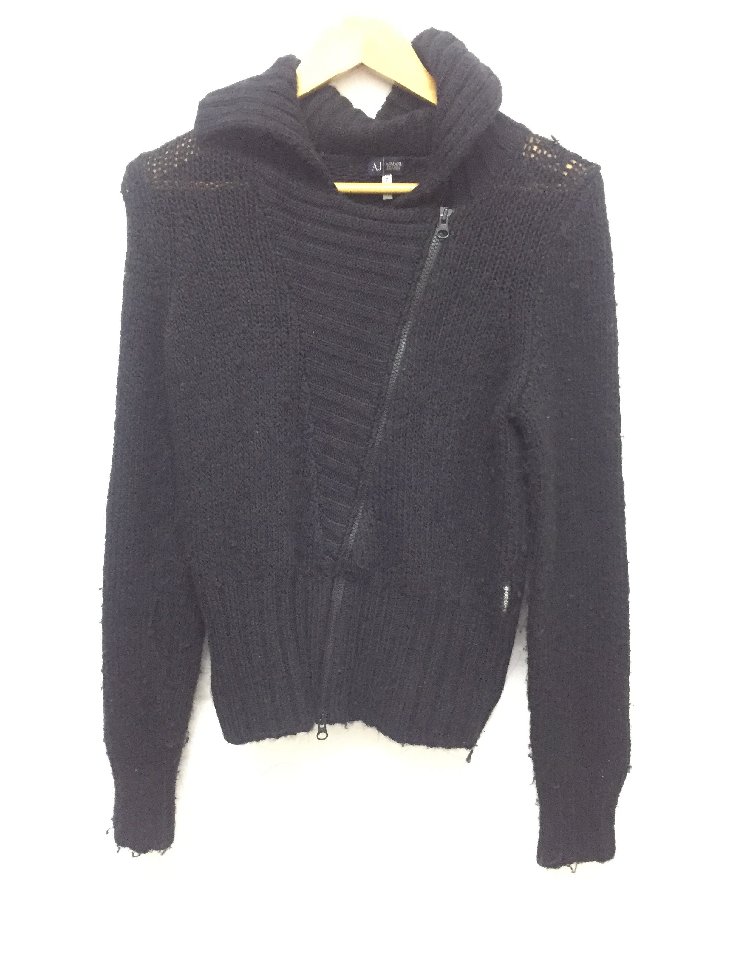 Armani Vtg Armani Asymmetrical mohair knit Size S / US 4 / IT 40 - 2 Thumbnail