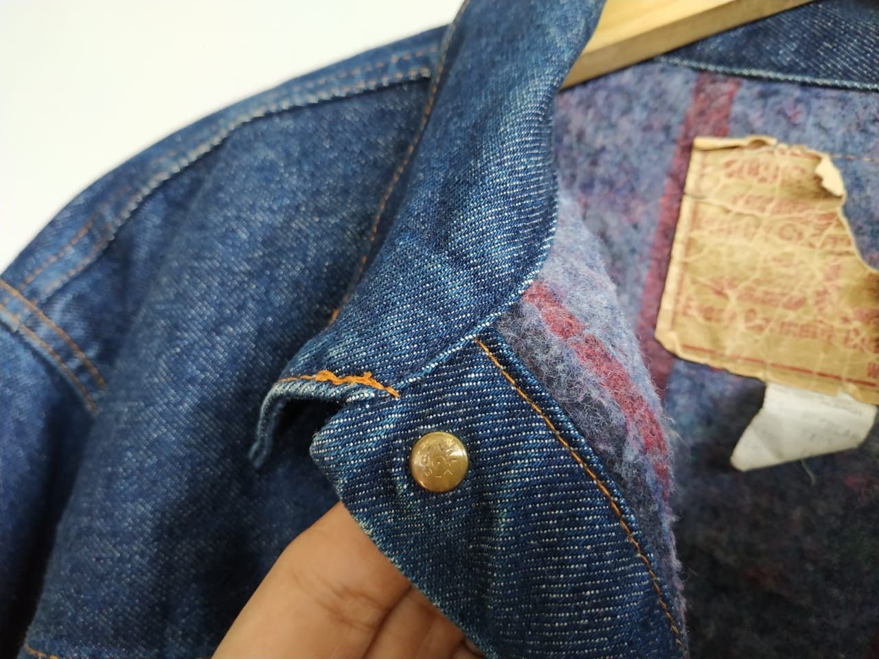 Sugar Cane Fit M to L, 90'S Sugarcane Type 1 Blanket Lined Denim Size US M / EU 48-50 / 2 - 7 Thumbnail