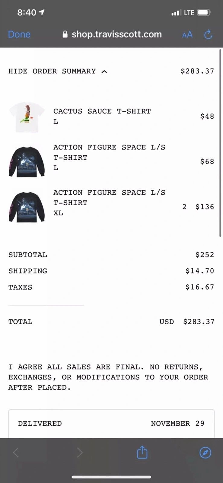 Travis Scott Travis Scott McDonalds Space Shirt Cactus Jack Size US XL / EU 56 / 4 - 7 Thumbnail