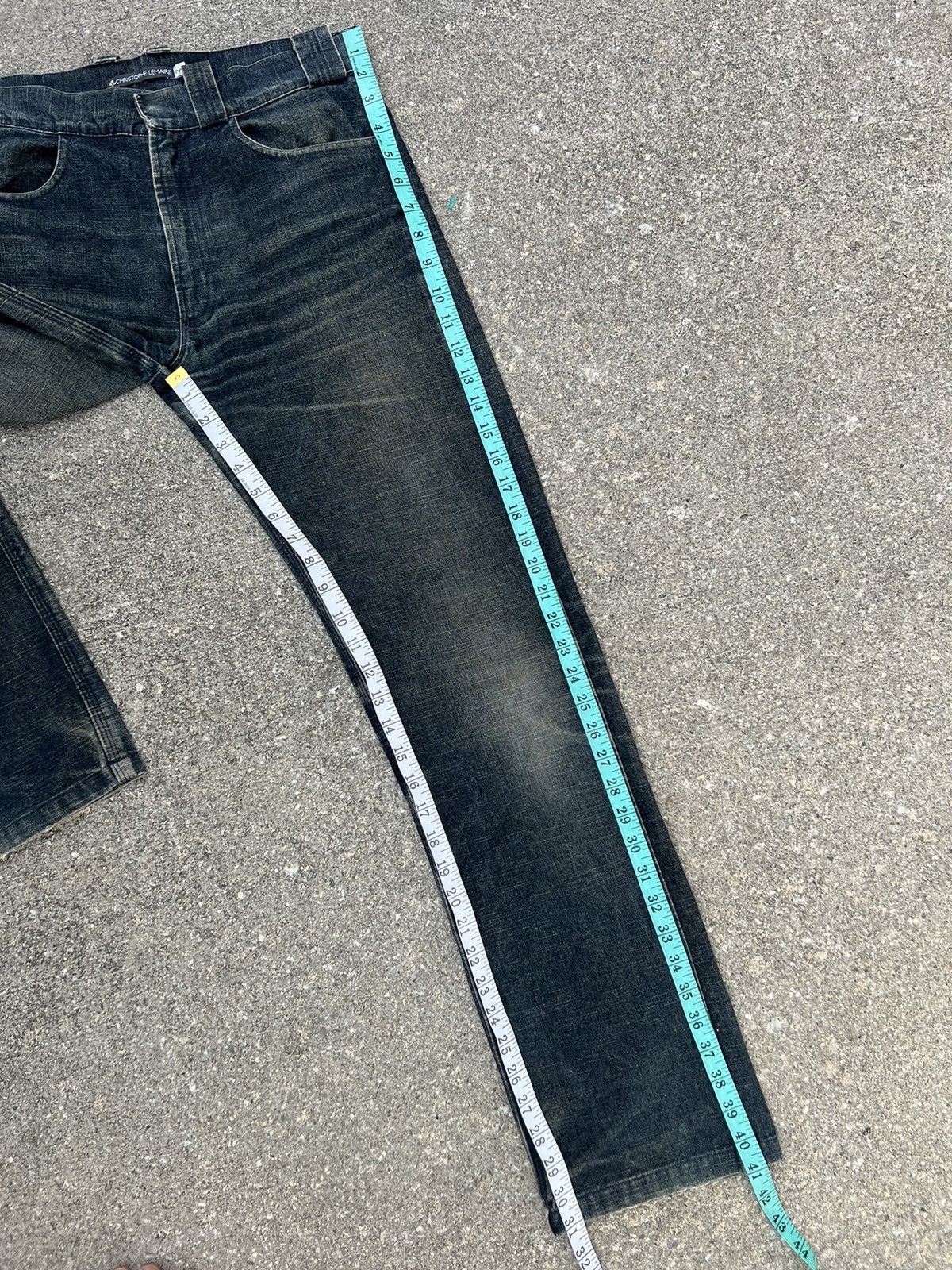 Christophe Lemaire Vintage Christophe Lemaire France Ripped Denim Trashed Jeans Size US 30 / EU 46 - 4 Thumbnail