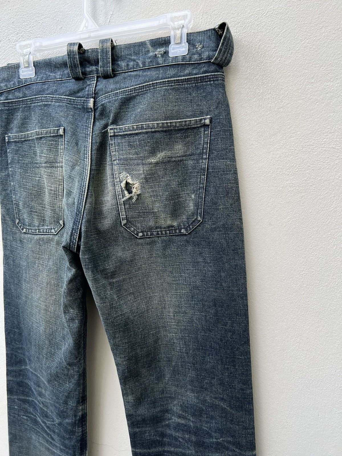 Christophe Lemaire Vintage Christophe Lemaire France Ripped Denim Trashed Jeans Size US 30 / EU 46 - 18 Thumbnail