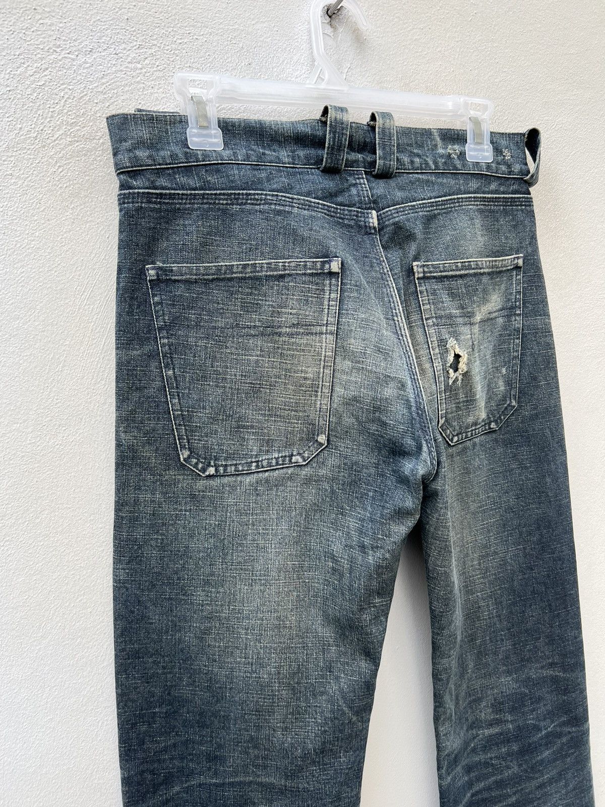 Christophe Lemaire Vintage Christophe Lemaire France Ripped Denim Trashed Jeans Size US 30 / EU 46 - 16 Thumbnail