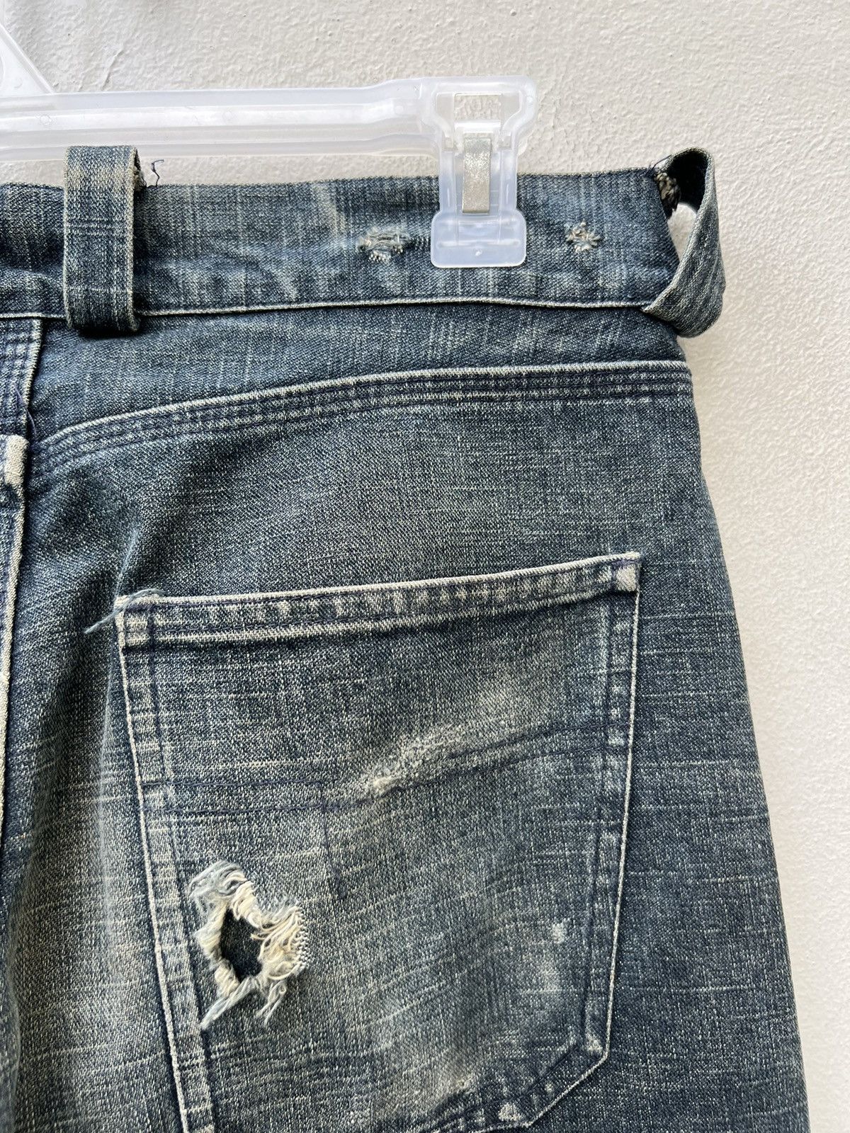Christophe Lemaire Vintage Christophe Lemaire France Ripped Denim Trashed Jeans Size US 30 / EU 46 - 19 Thumbnail