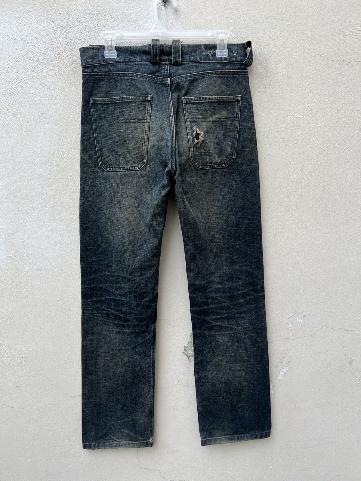 Christophe Lemaire Vintage Christophe Lemaire France Ripped Denim Trashed Jeans Size US 30 / EU 46 - 15 Thumbnail