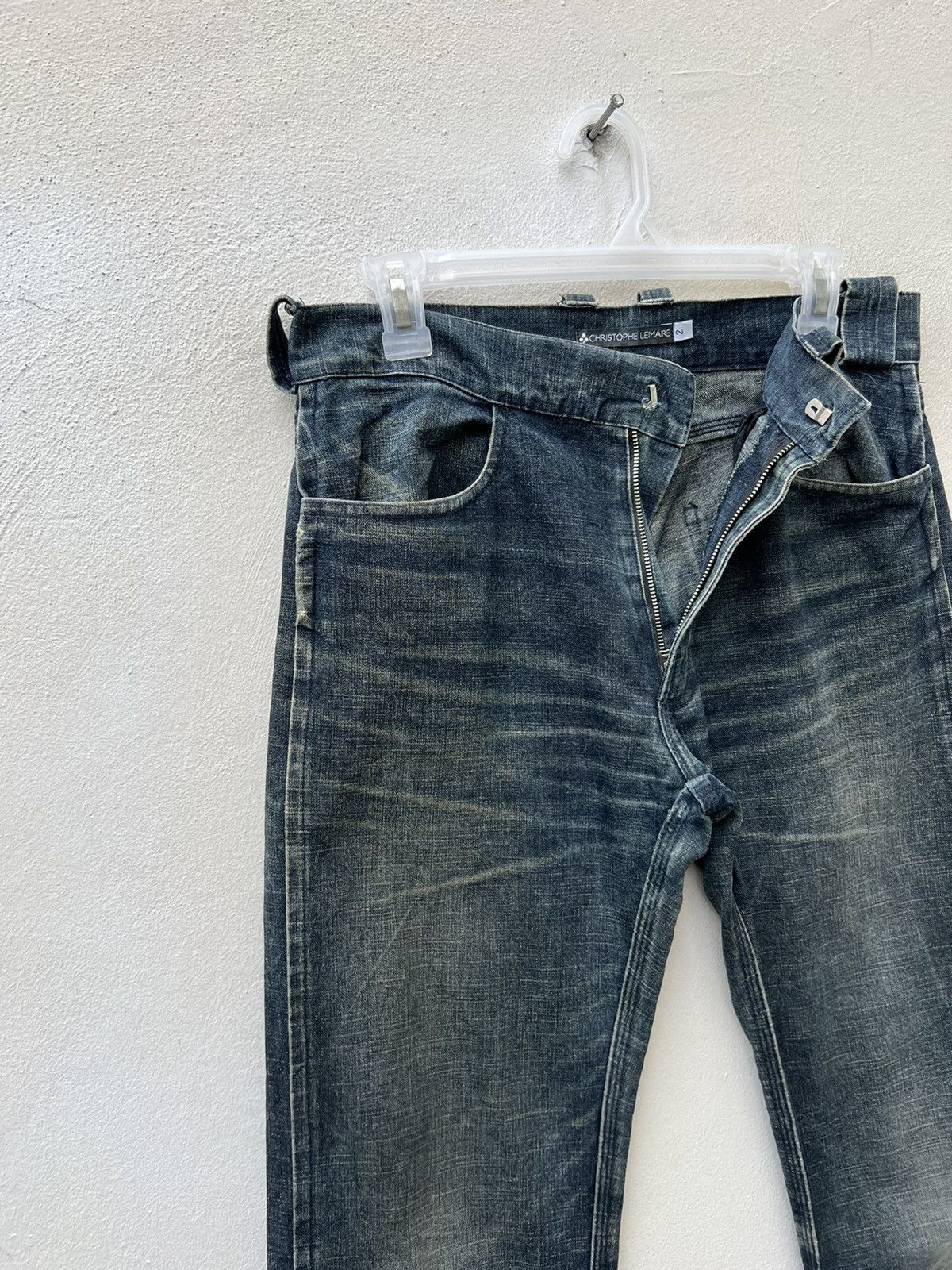 Christophe Lemaire Vintage Christophe Lemaire France Ripped Denim Trashed Jeans Size US 30 / EU 46 - 9 Thumbnail