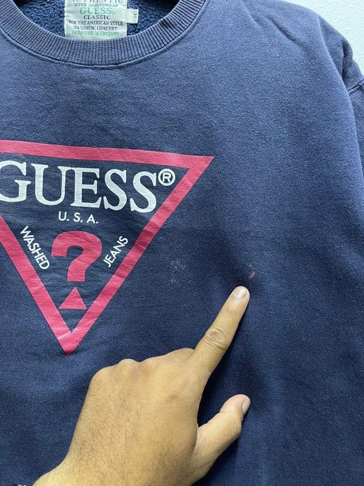 American Apparel × Guess × Vintage Vintage Guess U.S.A Washed Jeans Faded Sweatshirt Size US S / EU 44-46 / 1 - 6 Thumbnail